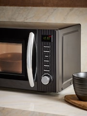 Black Sleek 800W 20L Microwave - Image 3 of 5