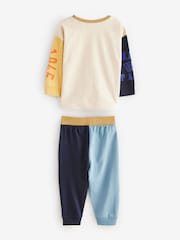 Multi Bright Varsity Oversized Single 100% Cotton Pyjamas (9mths-8yrs) - Image 6 of 8