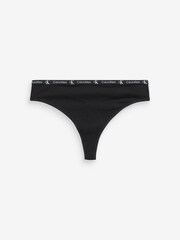 Calvin Klein Black Modern Thongs 2 Pack - Image 4 of 5