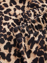 Imprimeu leopard - Pantaloni Evazat texturat (3-16ani) - Image 7 of 7
