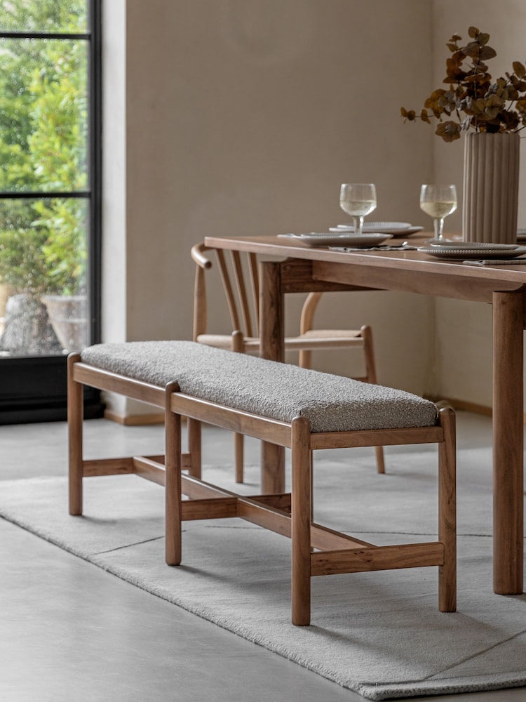 Gallery Home Natural Elvan Dining Bench - Image 2 of 6