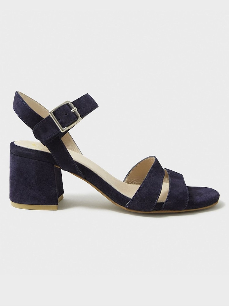 Crew Clothing Blue Double Strap Occasion Heels - Image 5 of 5