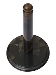 Interiors by Premier Black and Gold Marble Kitchen Roll Holder - Image 2 of 4