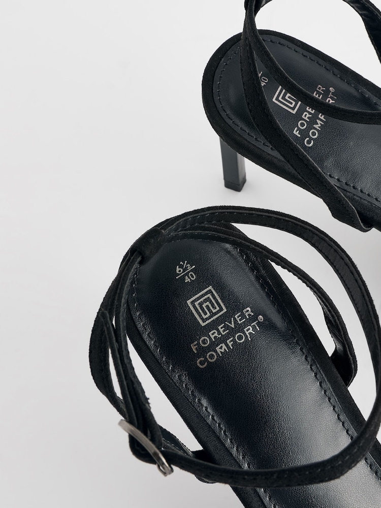 أسود - صنادل بسيطة من Forever Comfort® - صورة 5 من 5