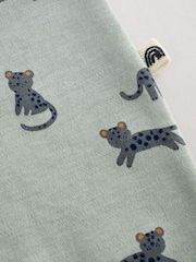 Teal Blue Baby Printed Zip Sleepsuits 3 Pack (0mths-3yrs) - Image 11 of 12
