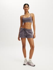 Cotton On Grey Plush Classic Mini Shorts - Image 1 of 6