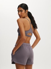 Cotton On Grey Plush Classic Mini Shorts - Image 2 of 6