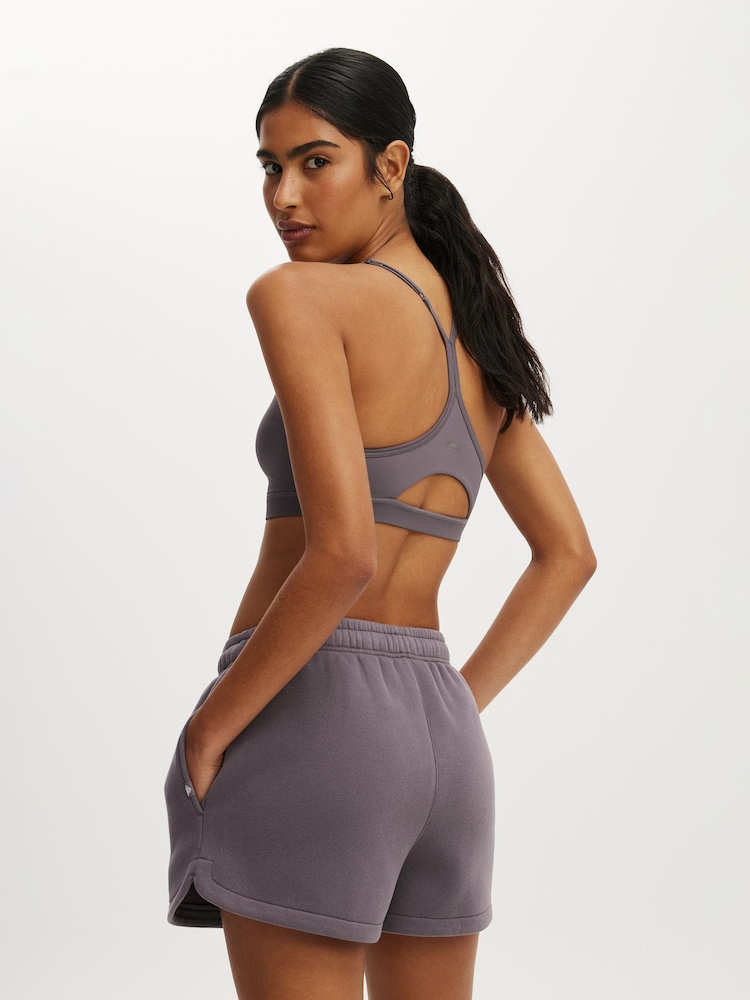 Cotton On Grey Plush Classic Mini Shorts - Image 2 of 6 Cotton On Grey Plush Classic Mini Shorts - Image 2 of 6