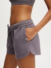 Cotton On Grey Plush Classic Mini Shorts - Image 3 of 6