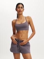 Cotton On Grey Plush Classic Mini Shorts - Image 4 of 6