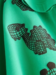 Green/Black Dinosaur Short Sleeve Character T-Shirt (3mths-7yrs) - Image 3 of 3