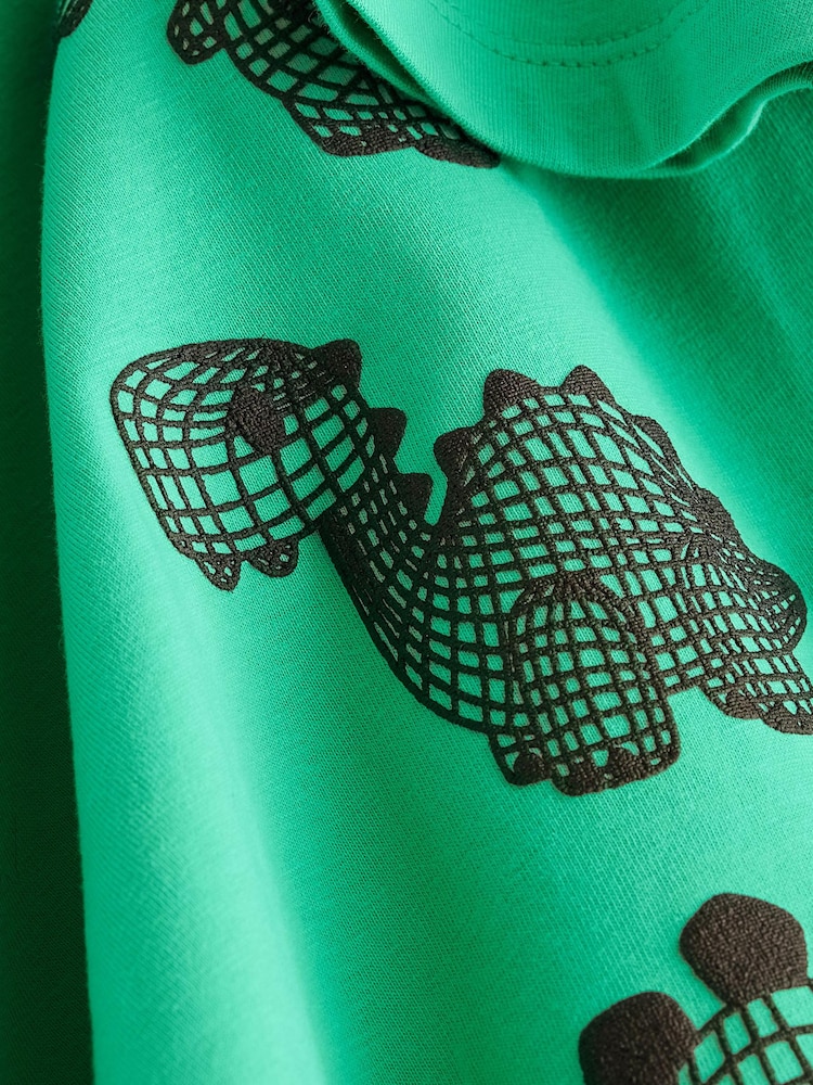 Green/Black Dinosaur Short Sleeve Character T-Shirt (3mths-7yrs) - Image 3 of 3