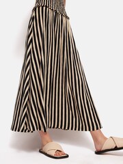 Jigsaw Black 100% Cotton Stripe Jersey Dress - Image 5 of 6