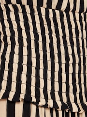 Jigsaw Black 100% Cotton Stripe Jersey Dress - Image 6 of 6