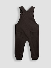 JoJo Maman Bébé Brown Bear Applique Dungarees & Top Set - Image 3 of 6