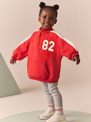 Red Bear Half Zip Sweater And Leggings Set (3mths-7yrs) - Image 2 of 9