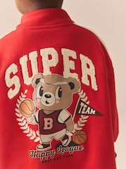 Red Bear Half Zip Sweater And Leggings Set (3mths-7yrs) - Image 5 of 9