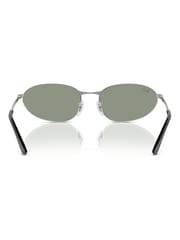 Ray-Ban Silver Tone Rb3734 Irregular Sunglasses - Image 5 of 7