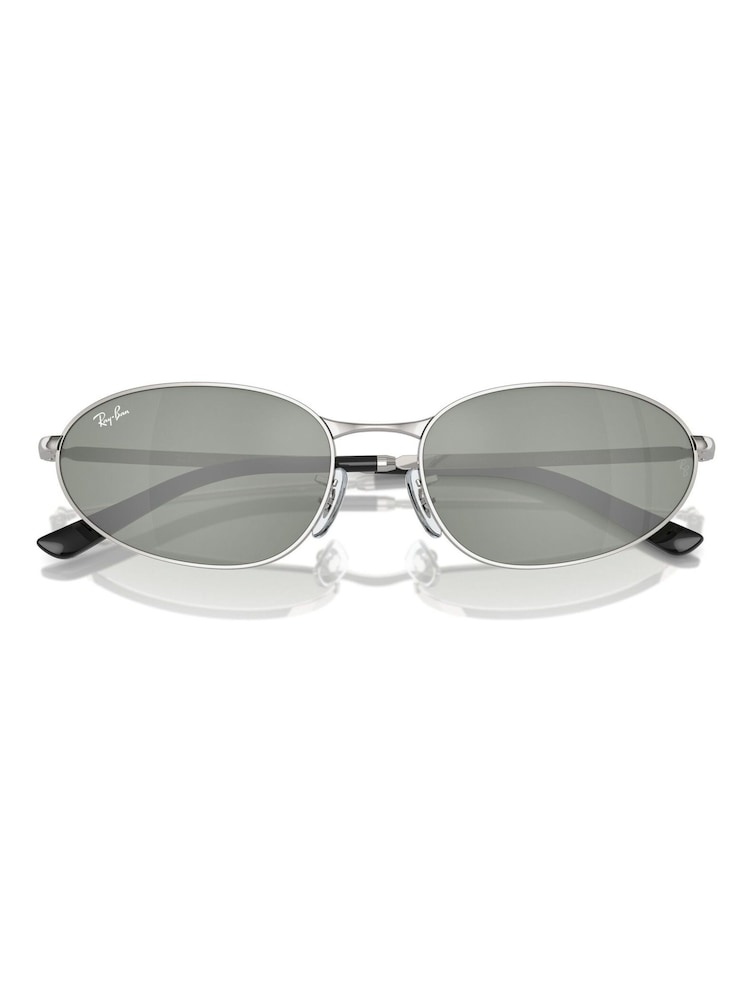 Ray-Ban Silver Tone Rb3734 Irregular Sunglasses - Image 7 of 7