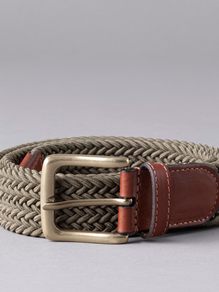 Lakeland Leather Green Greythwaite Braided Belt - Image 3 of 3