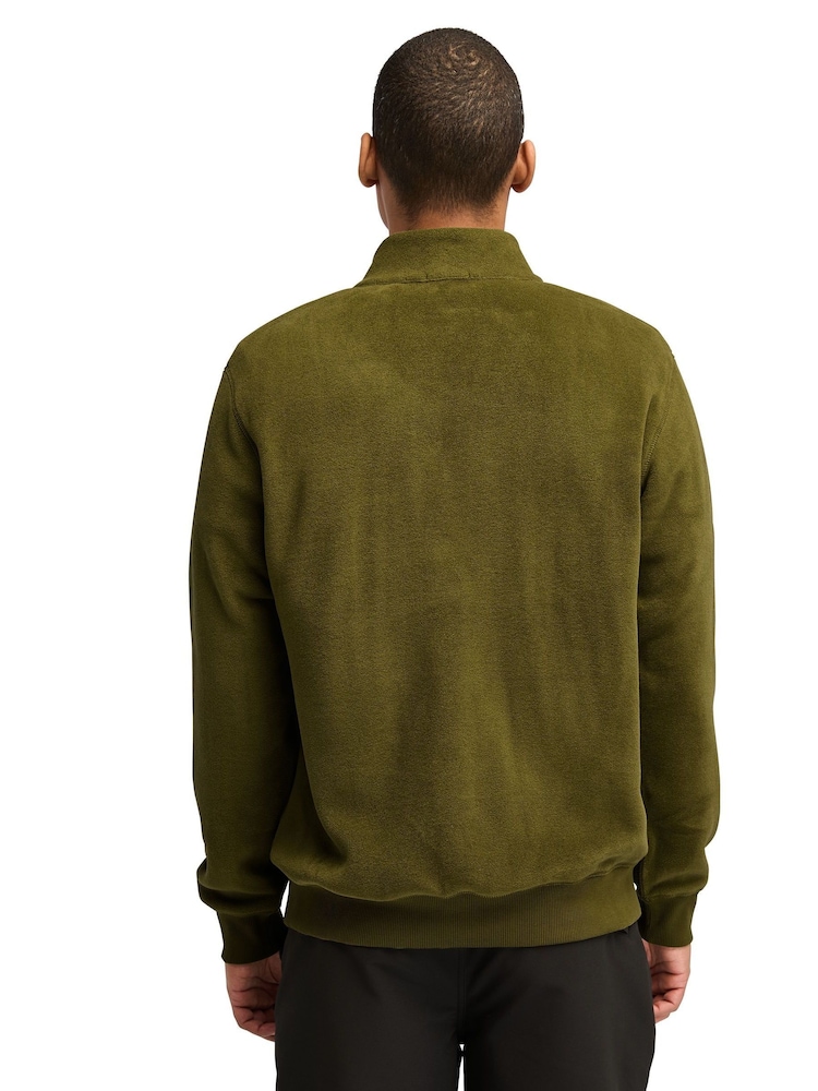 Timberland Green Linear Logo 1/4 Polartec 200 Fleece - Image 2 of 5
