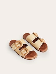 Boden Natural Double Buckle Sliders - Image 4 of 5