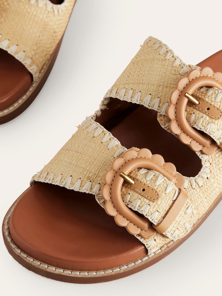 Boden Natural Double Buckle Sliders - Image 5 of 5
