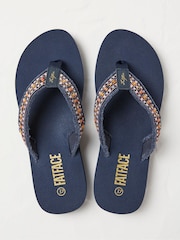 FatFace Blue Pentle Flip-Flops - Image 2 of 3