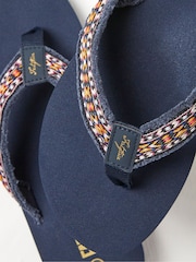 FatFace Blue Pentle Flip-Flops - Image 3 of 3