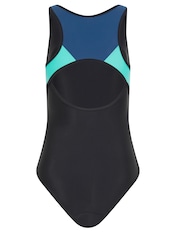 Long Tall Sally Black LTS Tall Black & Blue Active Contrast Swimsuit - Image 6 of 6