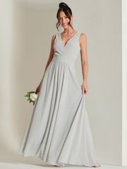 Jolie Moi Plissiertes Chiffon-Maxikleid - Bild 1 von 6