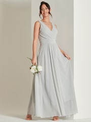 Jolie Moi Plissiertes Chiffon-Maxikleid - Bild 5 von 6