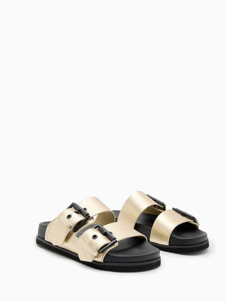 Золотой - Сандалии AllSaints Sian - Изображение 2 из 6
