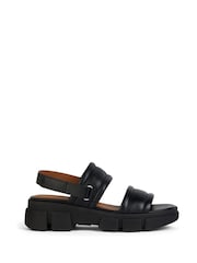 Geox Lisbona Black Sandals - Image 1 of 6