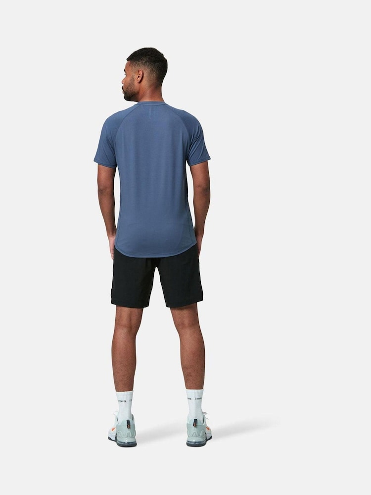 Gym + Coffee Blue Gym + Coffee Mens Relentless T-Shirt - Image 2 of 7