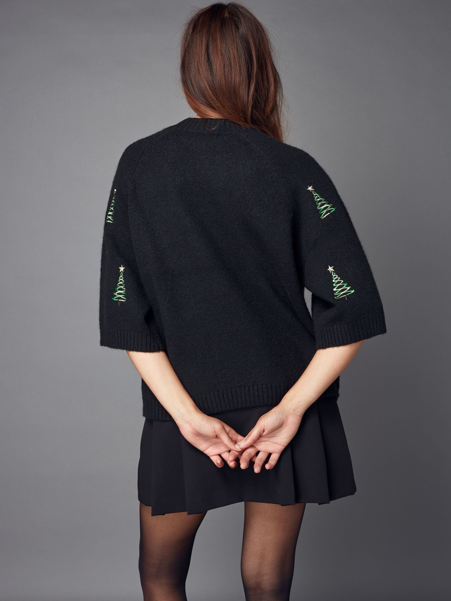 Short sleeve christmas jumper top