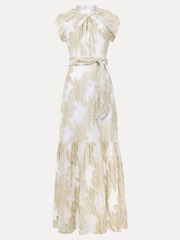 Phase Eight White/Silver Kerena Shimmer Maxi Dress - Image 7 of 7