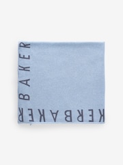 Baker by Ted Baker Boys Blue Knitted Fleece Blanket - Image 1 of 5