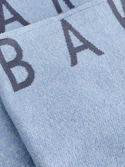 Baker by Ted Baker Boys Blue Knitted Fleece Blanket - Image 3 of 5