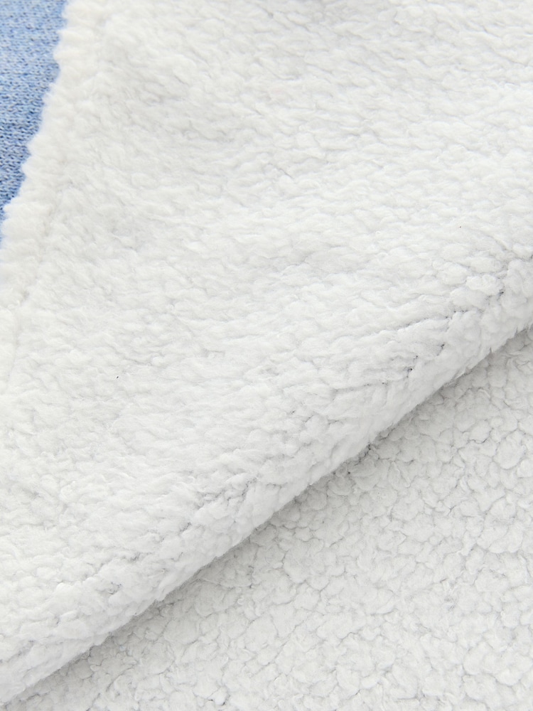 Baker by Ted Baker Boys Blue Knitted Fleece Blanket - Image 5 of 5