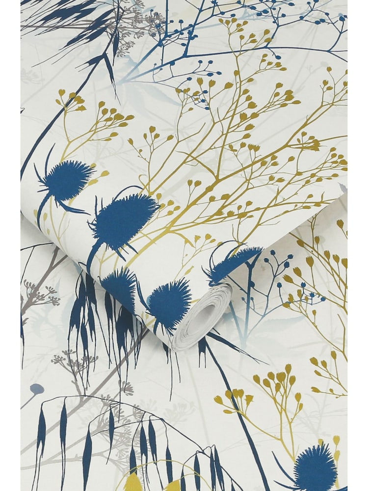 Clarissa Hulse Blue Summer Border Wallpaper - Image 3 of 3