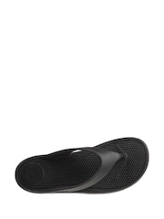 Totes Black Ladies Solbounce Toe Post Flip Flops Sandals - Image 4 of 5