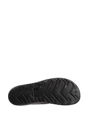 Totes Black Ladies Solbounce Toe Post Flip Flops Sandals - Image 5 of 5