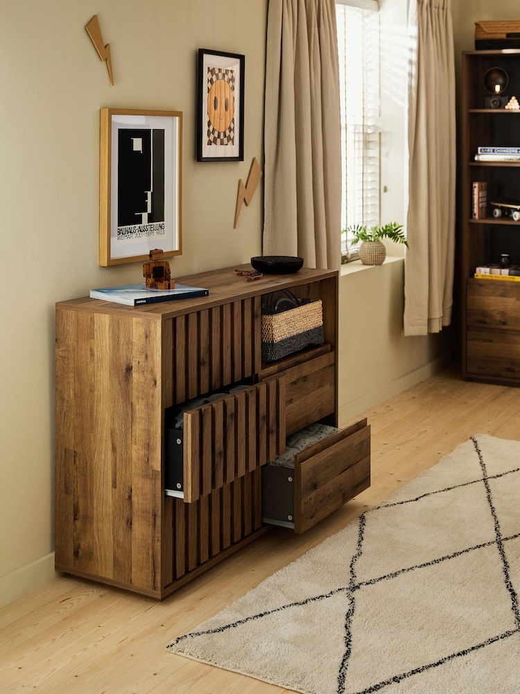 Oak Effect Kids Oslo Bronx Chest of Drawers - Image 2 of 10