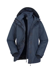 Azul - Chaqueta impermeable 3 en 1 para mujer de Mountain Warehouse - Imagen 2 de 6