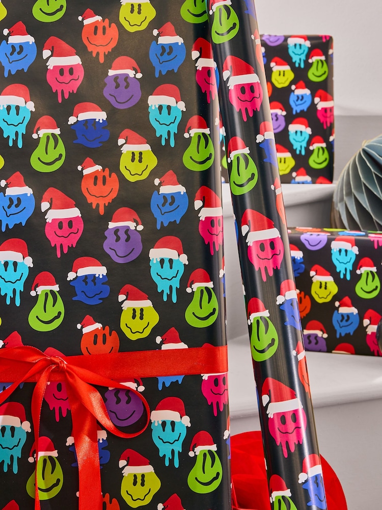 Santa Hats Extra Wide, 10m Christmas Wrapping Paper - Image 1 of 4