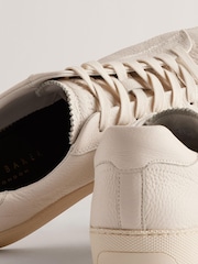 Ted Baker White Wstwood Leather Pebble Sneakers - Image 4 of 5