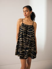 Black Summer Mini Dresses 2 Pack With Linen - Image 2 of 10