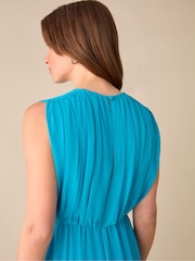 Ro&Zo Blue Petite Petite Lucia Gathered Waist Maxi Dress - Image 3 of 4