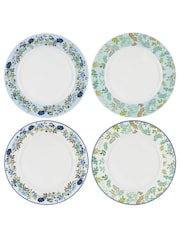 Designers Guild Porcelaine De Chine Dinner Plates Set Of 4 - Image 1 of 6